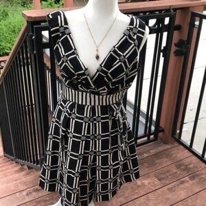 Anthropologie Eva Franco Black&White Party Dress